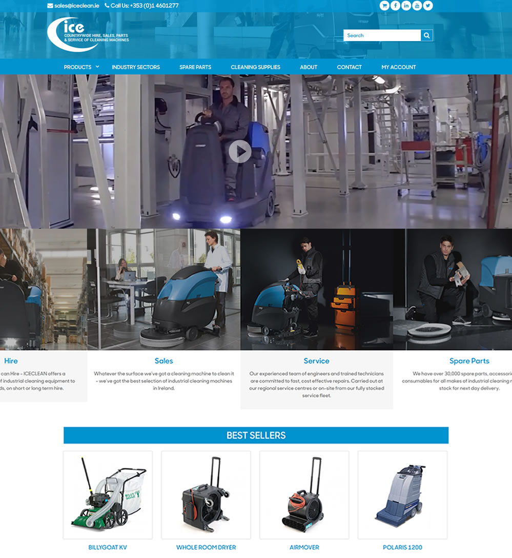 iceclean - new website design